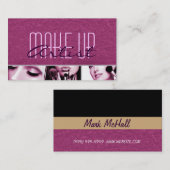Make-up Artist, Salon, Beauty, Kosmetologe Visitenkarte (Vorne/Hinten)