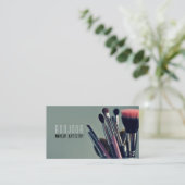 Make-up Artist, Salon, Beauty, Kosmetologe Visitenkarte (Stehend Vorderseite)