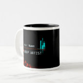 Make-Up Artist - Tasse, Cup Zweifarbige Tasse (Vorderseite Links)