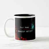 Make-Up Artist - Tasse, Cup Zweifarbige Tasse (Links)