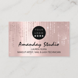 Make-up Artist Termin Karte Rosa Lux Logo