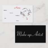 Make-up Artist Trendy I Business Card Visitenkarte (Vorne/Hinten)