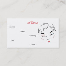 Make-up Artist Trendy Lips I Business Card