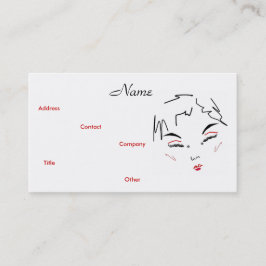 Make-up Artist Trendy VI Business Card Visitenkarte