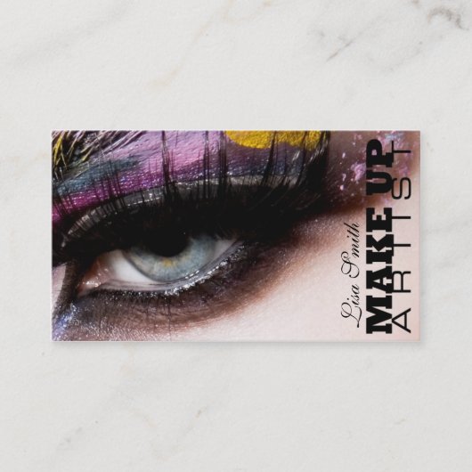Make up Artist Visitenkarte (Vorderseite)