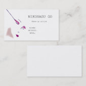 Make-up artist visitenkarte (Vorne/Hinten)