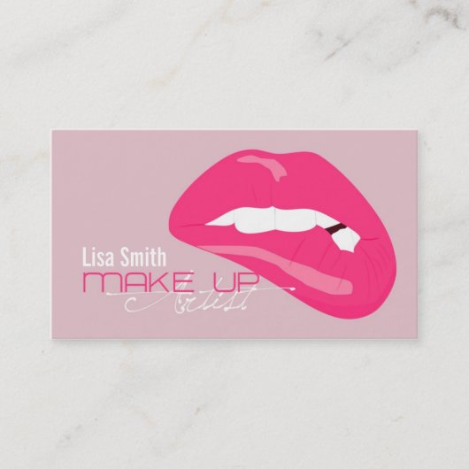Make up Artist Visitenkarte (Vorderseite)