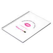 Make-up Beauty Artist Niedlich Personalisiert Notizblock (Linke Seite)