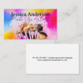 Make up Brush Set | Künstlerische Farbe Visitenkarte (Vorne/Hinten)