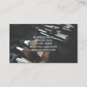 Make up Brush Set | Makeup Brush-Symbol Visitenkarte (Rückseite)