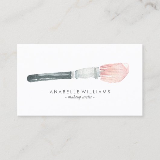 Make up Brush Visitenkarte (Vorderseite)