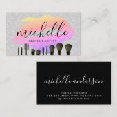 Make up Brushed | Kiss Stain | GLITZER Visitenkarte (Vorne/Hinten)
