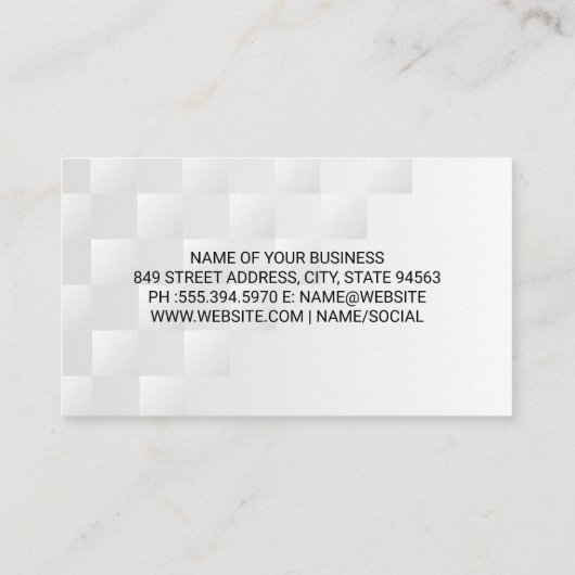 Make up Brushes and Beauty Foundation Visitenkarte (Rückseite)