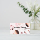Make up Brushs and Beauty Kit Visitenkarte (Stehend Vorderseite)
