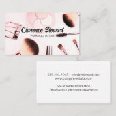 Make up Brushs and Beauty Kit Visitenkarte (Vorne/Hinten)