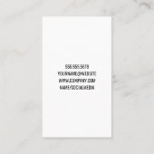 Make up Brushs Set | Moderne strahlende Farben Visitenkarte (Rückseite)