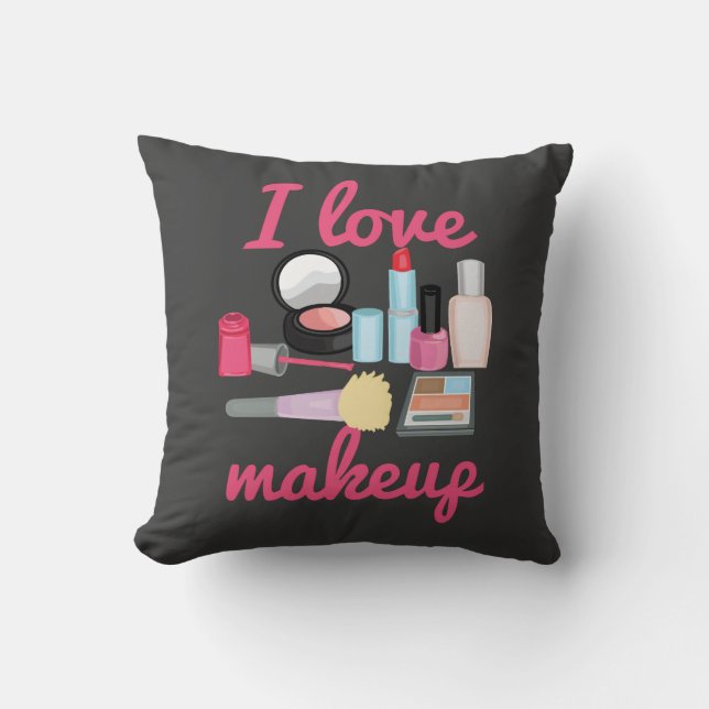 Make-up der Liebe I dekoratives Throw-Kissen Kissen (Vorderseite)