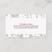 Make up Foundation Powder | Kosmetik Visitenkarte (Rückseite)