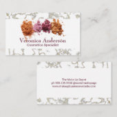 Make up Foundation Powder | Kosmetik Visitenkarte (Vorne/Hinten)