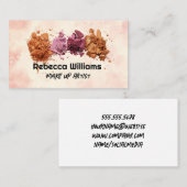 Make up Foundation Powder | Kosmetik Visitenkarte (Vorne/Hinten)