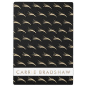 Make up Gold Glitzer eyes Black Personallame Klemmbrett (Rückseite)