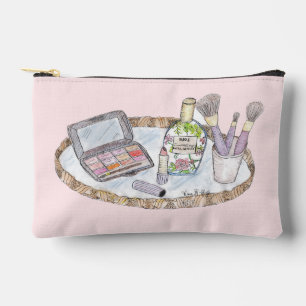 Make-up-Illustration Vintage inspirierte Tasche