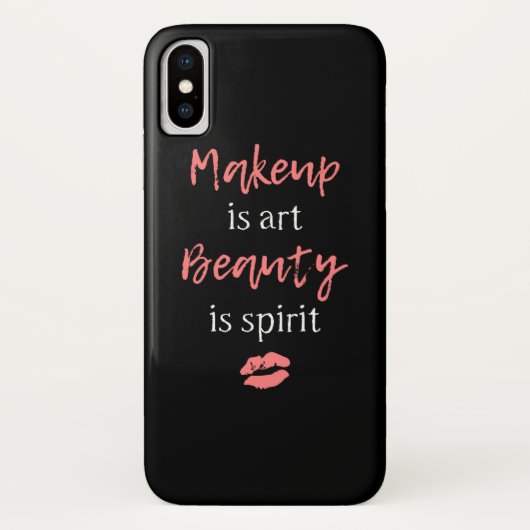 Make-up ist Kunst Schönheit ist Geist Case-Mate iPhone Hülle (Rückseite)