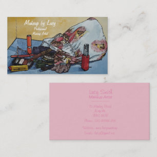 Make-up Künstler Design Retro Make-up Tasche Kosm Visitenkarte