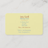 Make-up Künstler Design Retro Make-up Tasche Kosme Visitenkarte (Rückseite)