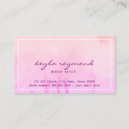 Make-up Make-up pinkish watercolor Visitenkarte