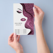 Make-up mit Glittereffekt Flyer (Handgriff)