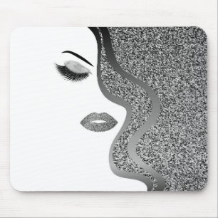 Make-up mit Glittereffekt Mousepad
