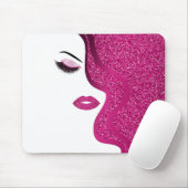 Make-up mit Glittereffekt Mousepad (Mit Mouse)