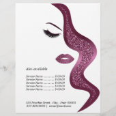 Make-up mit Glitzer-Effekt Flyer (Hinten)