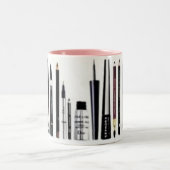Make-up mug<33 zweifarbige tasse (Mittel)