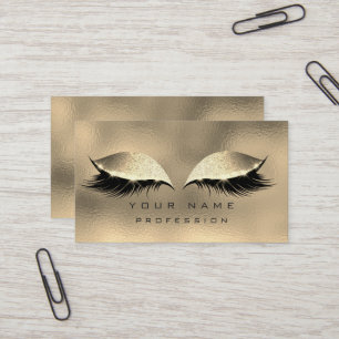 Make-up mustert Peitschen-Glitzer-metallisches Visitenkarte