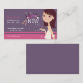 Make-up - Nagel-Kunst-Visitenkarte Visitenkarte (Vorne/Hinten)