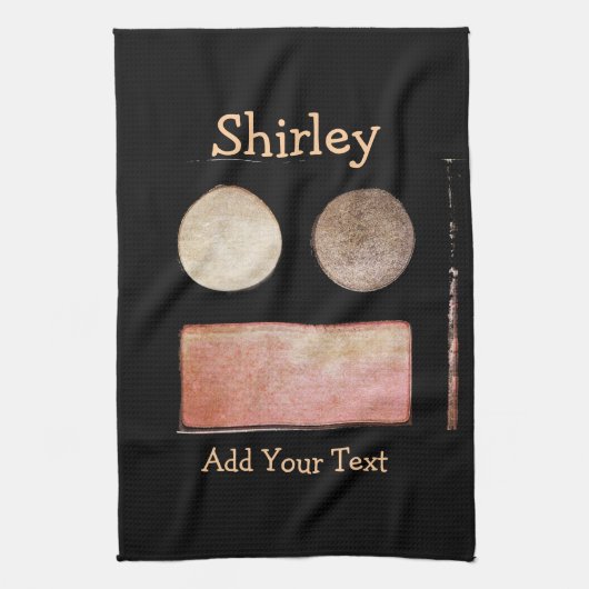 Make-up Palette-Face von Shirley Taylor Geschirrtuch (Vertikal)