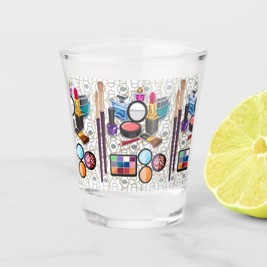 Make-up Schnapsglas (Vorderseite)