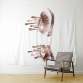 Make-up Schöne Augen mit langen Strichen und Tropf Wandteppich (Beispiel (Horizontal))