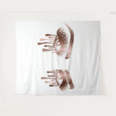 Make-up Schöne Augen mit langen Strichen und Tropf Wandteppich (Vorderseite (Horizontal))