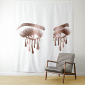 Make-up Schöne Augen mit langen Strichen und Tropf Wandteppich (Beispiel)