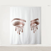 Make-up Schöne Augen mit langen Strichen und Tropf Wandteppich (Vorderseite)