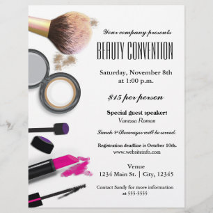 Make-up & Schönheit Chic Glam Event Flyer Poster