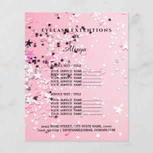 Make-up schönheits-Salon Glitzer-PreislisteFl Flye Flyer