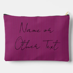 Make-Up-Tasche Himbeerrosa Linien HAMbyWG Zubehörtasche