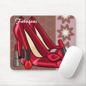 Make-up u. Schuhe Mousepad (Mit Mouse)