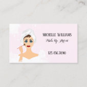 Make-up und Beauty Business Card Visitenkarte (Vorderseite)