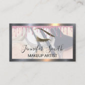 Make-Up und Brushed Glitzer Tropfen Augen Schnürse Treuekarte (Vorderseite)