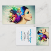 Make-up und Haar-Entwurf Visitenkarte (Vorne/Hinten)
